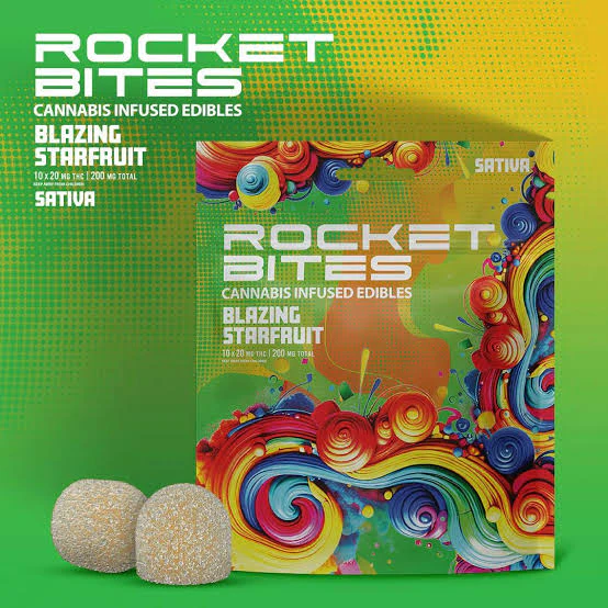 Rocket Bites - Rocket Bites - Blazing Starfruit 200mg Main Image