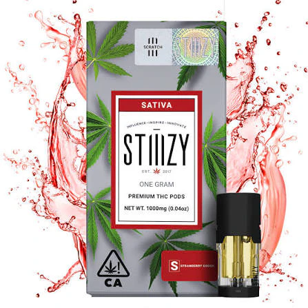 STIIIZY - Strawberry Cough - 1g Pod Main Image
