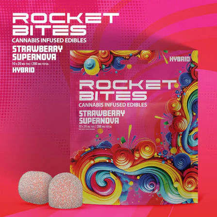 Rocket Bites - Rocket Bites - Strawberry Super Nova 200mg Main Image