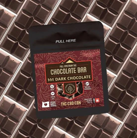 Hapy Kitchen - HK | Midnight Dark | 100mg 1:1:1 THC:CBD:CBN Chocolate Bar Main Image