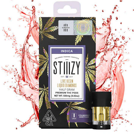 STIIIZY - Strawberry Shortcake - 0.5g Live Resin Liquid Diamonds Pod Main Image