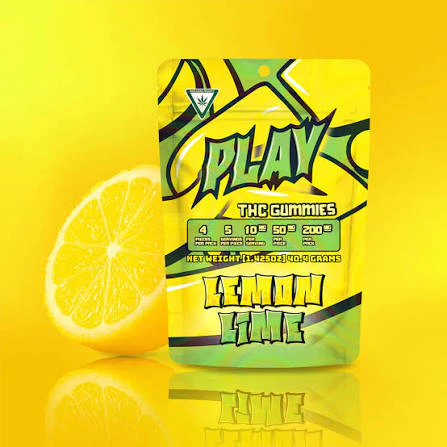 Play Michigan - Lemon Lime (200mg 4x50 Live Rosin Gummies) Main Image