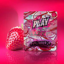 Play Michigan - Strawberry (200mg 4x50 Gummies) Main Image