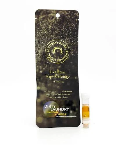 Alchemy Pure - Dirty Laundry - 0.5g Live Rosin Vape Cart Main Image