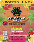 [Conscious Mindz] Live Resin Gummies - 100mg - Strawberry Lemonade (H)