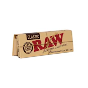 RAW - Natural Unrefined Rolling Papers - Classic Connoisseur 1 1/4 + Tips