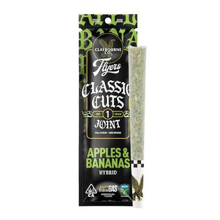 Claybourne Co. - Claybourne Co. Flyers Full Flower 1g - Apples & Bananas Main Image