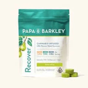 PaPa & Barkley - PaPa & Barkley 100mg CBD/ 100mg THC/ 100mg CBG Gummy Pack: Recover: Pear Apple