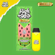 High 90s Live Resin All In One 1g Watermelon Sherbert