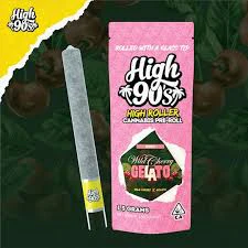 HIGH 90s - High 90s Hash Infused Preroll 1g Wild Cherry Gelato Main Image