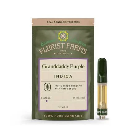 Florist Farms - Florist Farms Granddaddy Purple 1g Cartridge Main Image