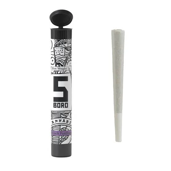 5 BORO - 5 Boro Black Panther 1g Preroll Main Image