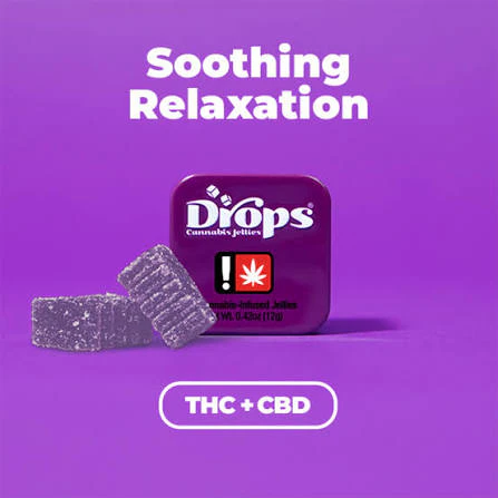 Drops - Drops | Blackberry Soothing Relaxation | 1:2 THC/CBD | Gummy | 2PK | 100MG | Main Image