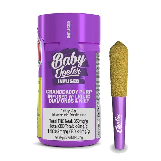 Jeeter - Jeeter - Preroll - Infused - Grandaddy Purp Baby Jeeters - 2.5g Main Image