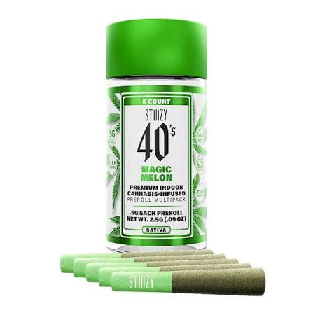 STIIIZY - Magic Melon - 40's Infused Preroll 5 Pk (2.5g) Main Image