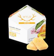 WYLD Peach 2:1 CBD:THC Gummies 10ct 10mgCBD 5mgTHC