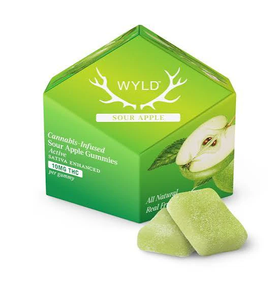 WYLD - WYLD Sour Apple Gummies 10mg 10ct Main Image