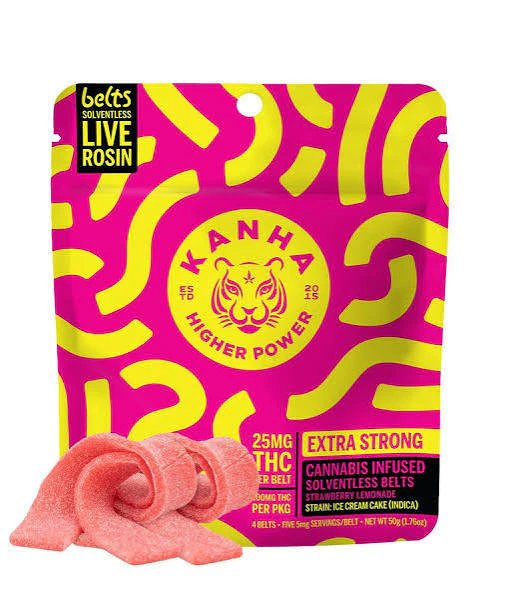 KANHA - Strawberry Lemonade | 100mg | 4pack Rosin Belts | Kanha Main Image
