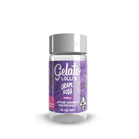 Gelato - Gelato Lolli Infused 5pk Prerolls 3g Grape Soda Main Image