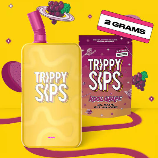 Trippy Sips - Trippy Sips | Liquid Diamonds Disposabe | Kool Grape | 2g Main Image