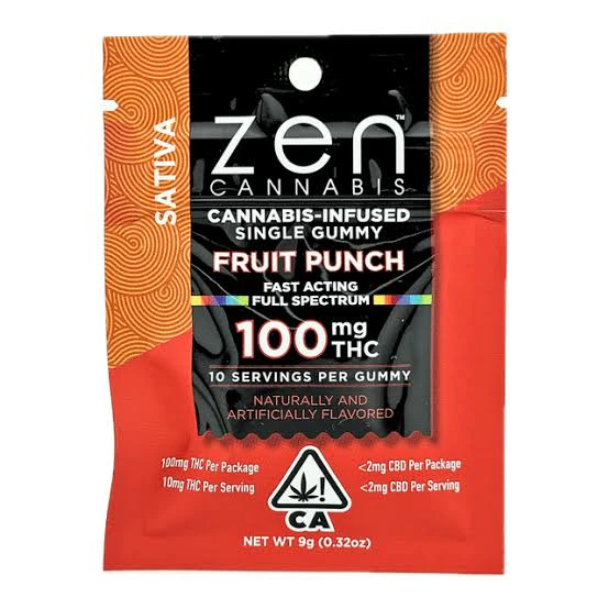 Zen - Sativa Fruit Punch - 100mg - Single Main Image