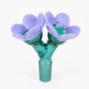 Elevate Jane Groovy Double Bowl Purple/Teal