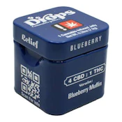 Drops | Blueberry Relief 4:1 CBD/THC | Gummy | 2PK | 100MG |