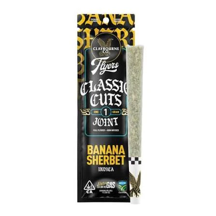 Claybourne Co. - Banana Sherbet (1g) - Flyers Pre-Rolls Main Image