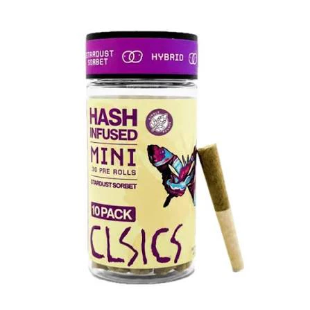 CLSICS - Clsics Hash Infused 10pk Prerolls 3g Stardust Sorbet Main Image