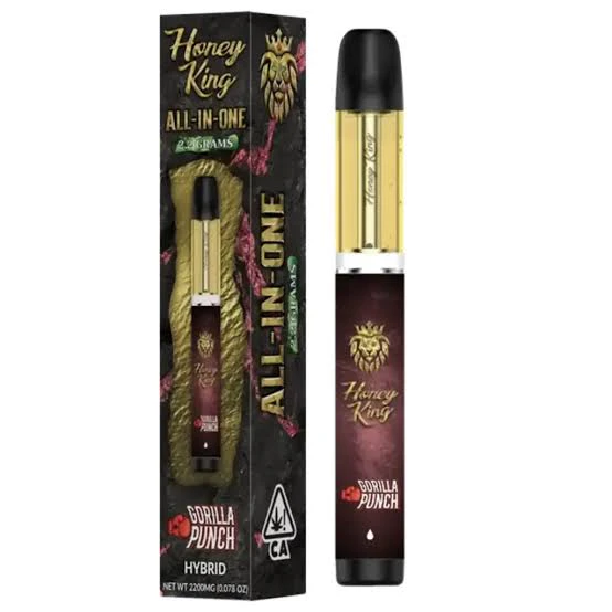 Honey King - Gorilla Punch 1g AIO Vape - Hybrid | Honey King Main Image