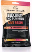 Shattered Thoughts - Raspberry Lychee Live Resin Gummies 10pk