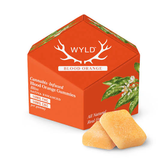 WYLD - WYLD Blood Orange 1:1 THC:CBC Gummies 10mg 10ct Main Image