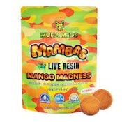 Muha Meds-Mambas-Mango Madness-Gummies-Hash Rosin Infused-200mg-Hybrid