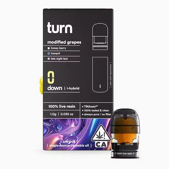 turn - Turn Live Resin Pod 1g Modified Grapes Main Image