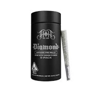 HEAVY HITTERS - [Heavy Hitters] Diamond Infused Preroll 5 Pack - 2.5g - Gelonade (H)