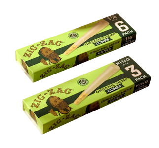 ZIG ZAG - ZIG ZAG | 1 1/4 HEMP CONES - 6PK | ACCESSORIES