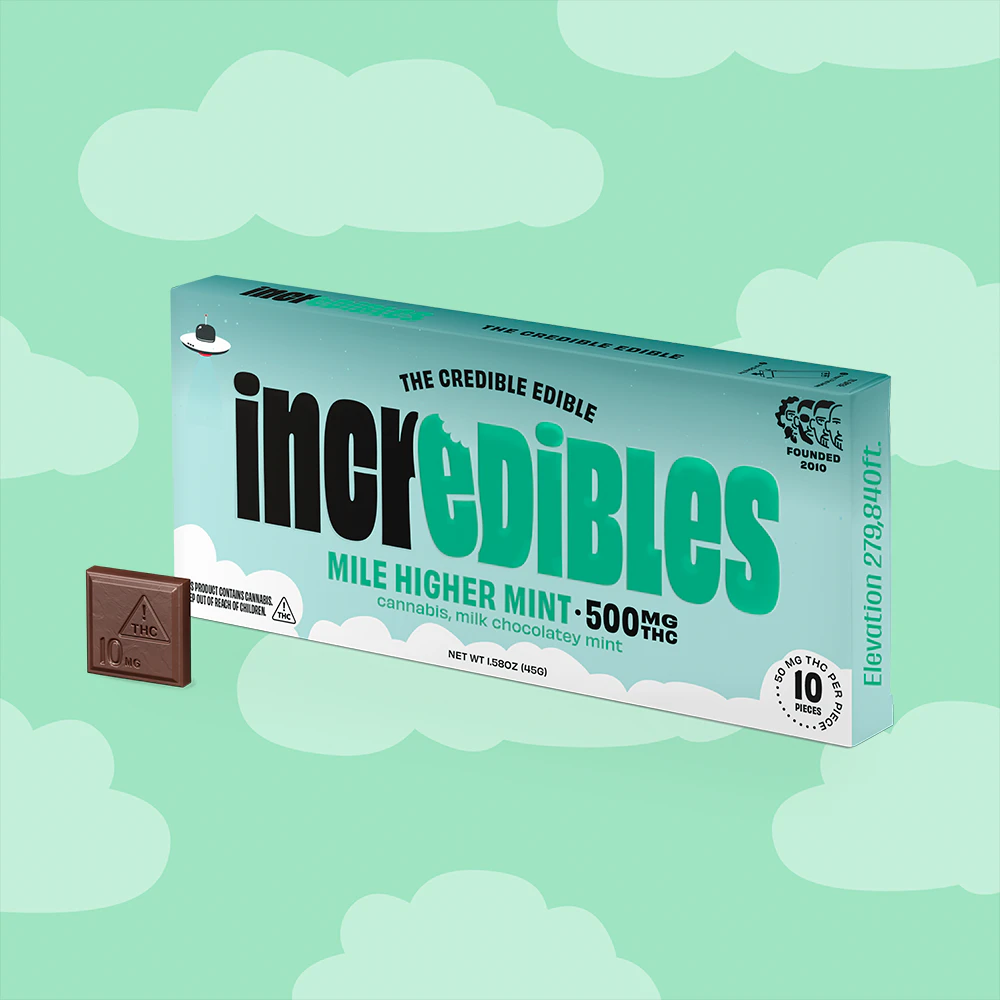incredibles - IncrEdibles | Chocolate Bar | Mile High Mint | 100mg Main Image