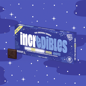 INCREDIBLES - IncrEdibles | Chocolate Bar | Snoozzzeberry 5:1 THC:CBD | 100mg