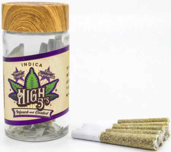 High Five - Do-Si-Do x Blueberry Cookies Infused 5 Pack Pre Roll - .8G (4G) Main Image