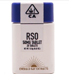 EMERALD BAY EXTRACTS - Emerald Bay 50mg Sherbet Cream Pie RSO Tablets 20pk