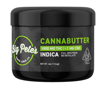 BIG PETES - BIG PETES | CANNABUTTER INDICA | EDIBLE | 1000MG