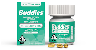 BUDDIES | INDICA LIVE RESIN SOFTGELS - 40PK | CAPSULE | 1000MG