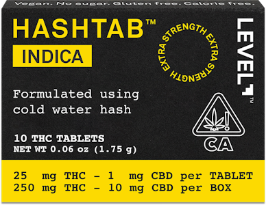 LEVEL - LEVEL | HASHTAB INDICA - 10PK | CAPSULE | 270MG