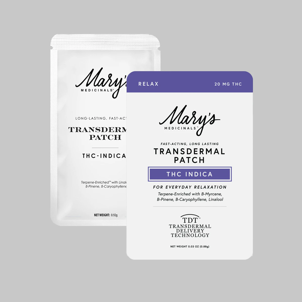 Mary's Medicinals™ - Mary's Medicinals Relax THC Indica Transdermal Patch 20mg Main Image