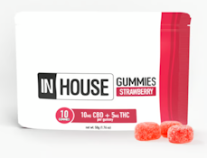 Full Spectrum Strawberry THC:CBD 10pk Gummies - 100mg