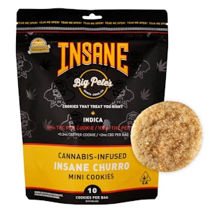BIG PETE'S TREATS - Big Pete's - Indica - Insane Churro - 10pk - Mini Cookies - (100mg)