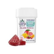 Wana - Fast Acting Gummies - Island Punch - Indica - 100mg (10 x 10mg)