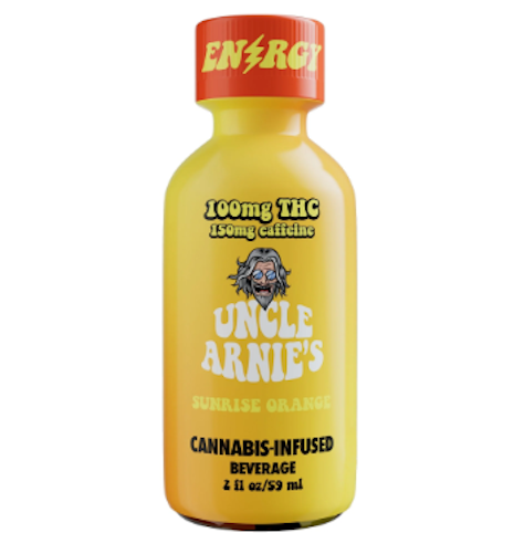 Uncle Arnie's - Uncle Arnie’s Beverage 2oz Sunrise Orange with Caffeine 100mg