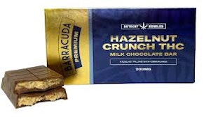 Detroit Edibles | Hazelnut Crunch | Premium Barracuda Bar | 200mg