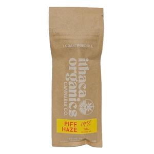 Ithaca Organics Cannabis Co. - Ithaca Organics - Piff Haze - 1g - 19% THC - Pre-Roll